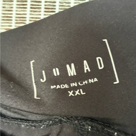 Black Tapered Track Pants with Elastic Waistband - Picture 3 of 8